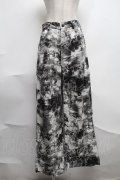NieR Clothing / タイダイパンツ  白ｘ黒 S-25-08-07-059-PU-PA-AS-ZS
