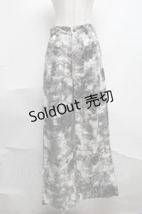 NieR Clothing / タイダイパンツ  白ｘ黒 S-25-08-07-059-PU-PA-AS-ZY