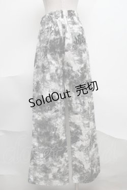 画像2: NieR Clothing / タイダイパンツ  白ｘ黒 S-25-08-07-059-PU-PA-AS-ZY