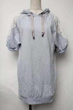 画像1: axes femme / 半袖パーカー  サックス S-25-08-07-007-AX-TO-AS-ZS