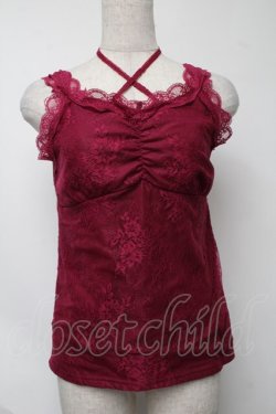 画像1: axes femme / タンクトップ  ワイン S-25-08-07-016-AX-TO-HR-ZS