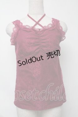 画像1: axes femme / タンクトップ  ワイン S-25-08-07-016-AX-TO-HR-ZS