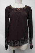 axes femme / 巻バラインナートップス  ブラウン S-25-08-07-020-AX-TO-AS-ZS