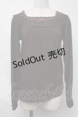 axes femme / 巻バラインナートップス  ブラウン S-25-08-07-020-AX-TO-AS-ZS