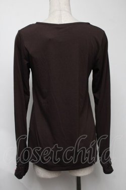画像2: axes femme / 巻バラインナートップス  ブラウン S-25-08-07-020-AX-TO-AS-ZS