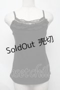 axes femme / タンクトップ  黒 S-25-08-07-023-AX-TO-HR-ZS