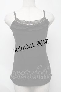 axes femme / タンクトップ  黒 S-25-08-07-023-AX-TO-HR-ZS