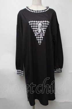 画像1: Drug Honey / スカルテディワンピース  黒ｘ白 S-25-08-07-027-PU-OP-AS-ZS