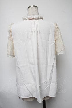 画像2: axes femme / 袖レースブラウス  オフ S-25-08-07-003-AX-BL-HR-ZS