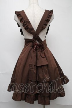 画像2: Amavel / 鍵刺繍ジャンスカ  ブラウン S-25-08-07-048-CA-OP-AS-ZS