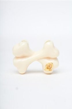 画像1: Q-pot. / ボーンリボンパーツ  オフ S-25-08-08-006-QP-ZA-AS-ZS