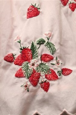 画像3: Ank Rouge / いちご刺繍スカラップスカート  ピンク S-25-08-08-053-CA-SK-AS-ZS