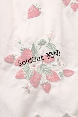 画像3: Ank Rouge / いちご刺繍スカラップスカート  ピンク S-25-08-08-053-CA-SK-AS-ZT491