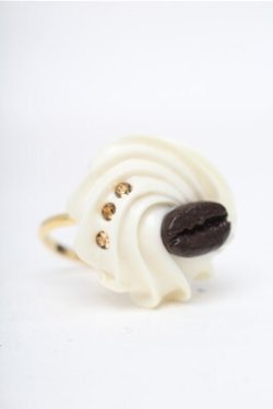画像1: Q-pot. / コーヒーホイップリング   S-25-08-08-009-QP-AC-AS-ZS