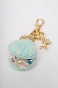 Q-pot. / シェルマカロンバッグチャーム  グリーン S-25-08-08-010-QP-AC-AS-ZS