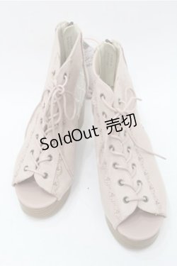 画像1: axes femme / レースアップブーサン L ピンク S-25-08-08-014-AX-SH-AS-ZS