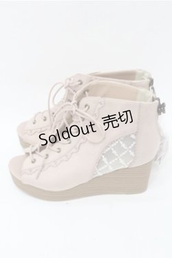 画像2: axes femme / レースアップブーサン L ピンク S-25-08-08-014-AX-SH-AS-ZS