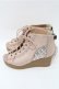 画像2: axes femme / レースアップブーサン L ピンク S-25-08-08-014-AX-SH-AS-ZS (2)