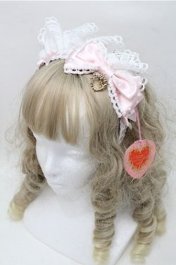 画像1: BABY,THE STARS SHINE BRIGHT / My Sweet Baby Cafe Dotカチューシャ  ピンク S-25-08-08-018-BA-AC-AS-ZS