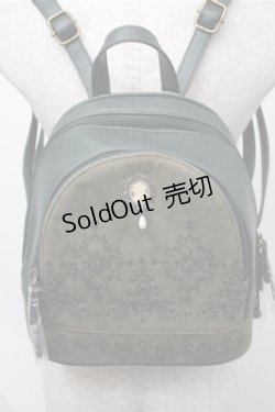 画像1: axes femme / カメオ付パネル柄リュック  グリーン S-25-08-08-023-AX-BG-AS-ZS