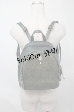 画像2: axes femme / カメオ付パネル柄リュック  グリーン S-25-08-08-023-AX-BG-AS-ZS