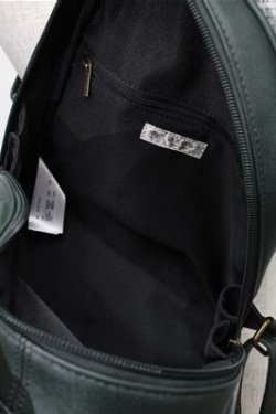 画像5: axes femme / カメオ付パネル柄リュック  グリーン S-25-08-08-023-AX-BG-AS-ZS