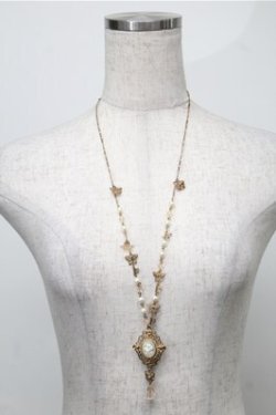 画像1: axes femme / ローズカメオ風モチーフネックレス   S-25-08-08-031-AX-AC-AS-ZS
