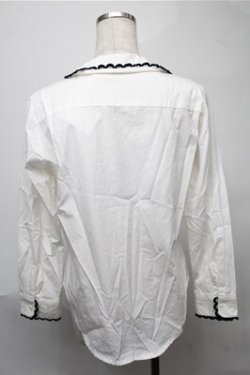 画像2: MILK / ロゴ刺繍ブラウス  白 S-25-08-08-036-ML-BL-AS-ZS