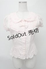 BABY,THE STARS SHINE BRIGHT / スノードットシュガーブラウス  ピンク S-25-08-08-038-BA-BL-HR-ZS
