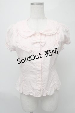 画像1: BABY,THE STARS SHINE BRIGHT / スノードットシュガーブラウス  ピンク S-25-08-08-038-BA-BL-HR-ZS