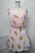 MILK / Ice Cream WAVE Dress  ピンク S-25-08-08-042-ML-OP-AS-ZS
