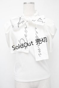 LOLITA / パフ袖プルオーバー  白 S-25-08-09-038-LO-BL-HR-ZS