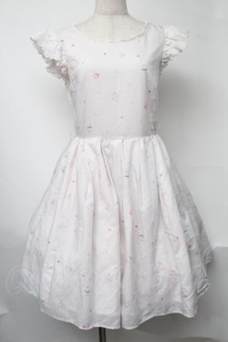 画像1: mille fille closet by LODISPOTTO / アイスクリーム柄ワンピース  ピンク S-25-08-09-044-LO-OP-HR-ZS