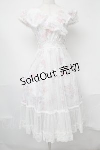 mille fille closet by LODISPOTTO / My Sweet Gardenワンピース  白 S-25-08-09-045-LO-OP-HR-ZS