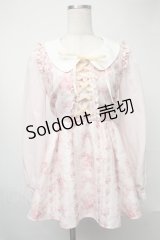 LIZ LISA / リボン柄トップス  ピンク S-25-08-09-046-LO-TO-HR-ZS