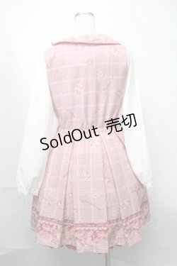 画像2: LIZ LISA / グレンチェックローズワンピース  ワイン S-25-08-09-047-LO-OP-AS-ZI