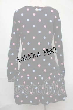 画像2: MILK / ドットカットワンピース  黒 S-25-08-09-054-ML-OP-AS-ZT491