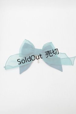 画像1: Angelic Pretty / Holyクロスリボンクリップ  グリーン S-25-08-09-008-AP-AC-AS-ZS
