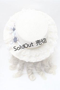 画像3: axes femme / 巻き薔薇レース雑材カンカン帽  キナリ S-25-08-09-010-AX-AC-HR-ZS