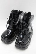 puppet bombs / 小悪魔厚底ショートブーツ 36 黒 S-25-08-09-014-GO-SH-AS-ZS