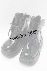 puppet bombs / 小悪魔厚底ショートブーツ 36 黒 S-25-08-09-014-GO-SH-AS-ZS