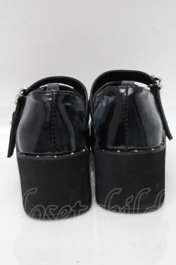 画像3: puppet bombs / コウモリバックル厚底パンプス 36 黒 S-25-08-09-015-GO-SH-AS-ZS