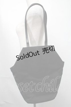 画像3: Moi-meme-Moitie / 編み上げ棺トートバッグ  黒ｘ青 S-25-08-09-018-MO-BG-HR-ZS