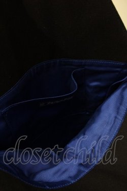 画像4: Moi-meme-Moitie / 編み上げ棺トートバッグ  黒ｘ青 S-25-08-09-018-MO-BG-HR-ZS