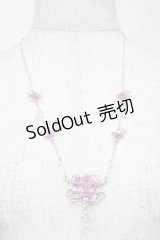 axes femme / 紫陽花モチーフネックレス  紫 S-25-08-09-021-AX-AC-HR-ZS