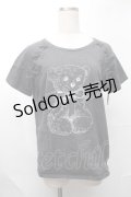 merry jenny / teddyTシャツ  グレー S-25-08-09-034-LO-TO-AS-ZS
