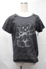 merry jenny / teddyTシャツ  グレー S-25-08-09-034-LO-TO-AS-ZS