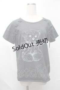 merry jenny / teddyTシャツ  グレー S-25-08-09-034-LO-TO-AS-ZS