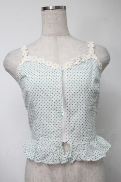 画像1: MILK / ドットキャミソール  オフｘグリーン S-25-08-09-037-ML-TO-AS-ZS