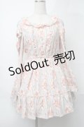 LIZ LISA / オープンショルダーストライプワンピース  サックス S-25-08-11-001-LO-OP-AS-ZI